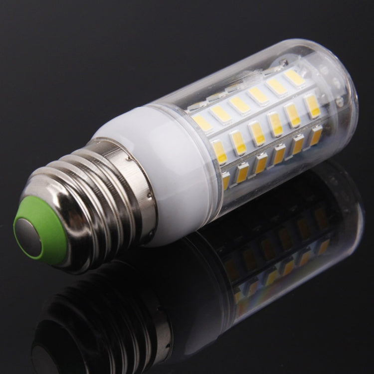 9W Warm White Corn Light Bulb, E27 56 LED SMD 5730, AC 220V