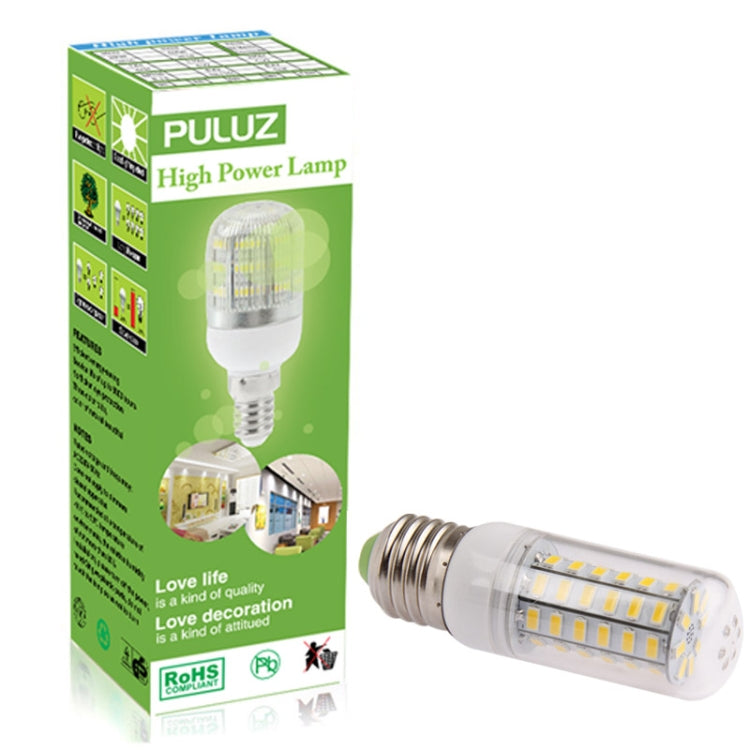 9W Warm White Corn Light Bulb, E27 56 LED SMD 5730, AC 220V