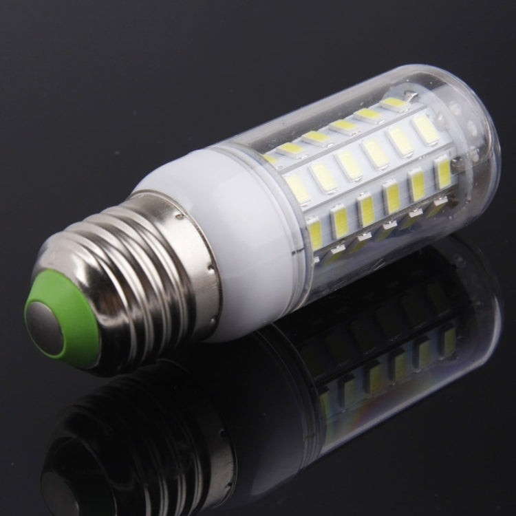 9W White Corn Light Bulb, E14 56 LED SMD 5730, AC 220V