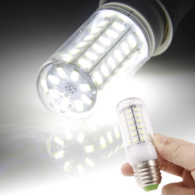 9W White Corn Light Bulb, E14 56 LED SMD 5730, AC 220V