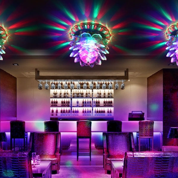 Mini Lotus Stage Light Sunflower LED Stage Light for Party / Bar / DJ, 48 LED, RGB Light, Auto Rotating