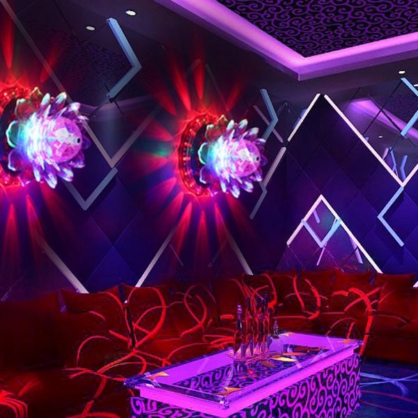 Mini Lotus Stage Light Sunflower LED Stage Light for Party / Bar / DJ, 48 LED, RGB Light, Auto Rotating
