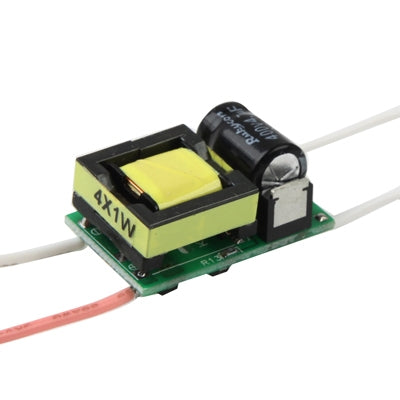 LED Driver for 4 x 1W LED Light Lamp, Input Voltage: AC 90-240V