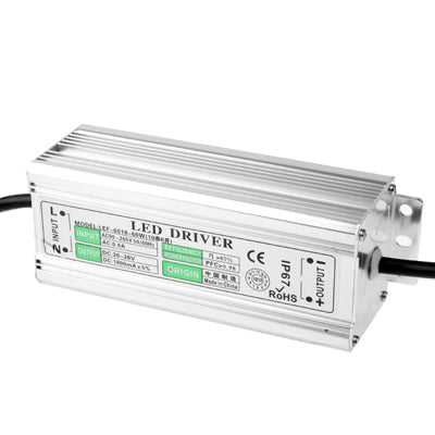 Waterproof LED Driver for 60W LED Floodlight Lamp, Input Voltage: AC 85-250V