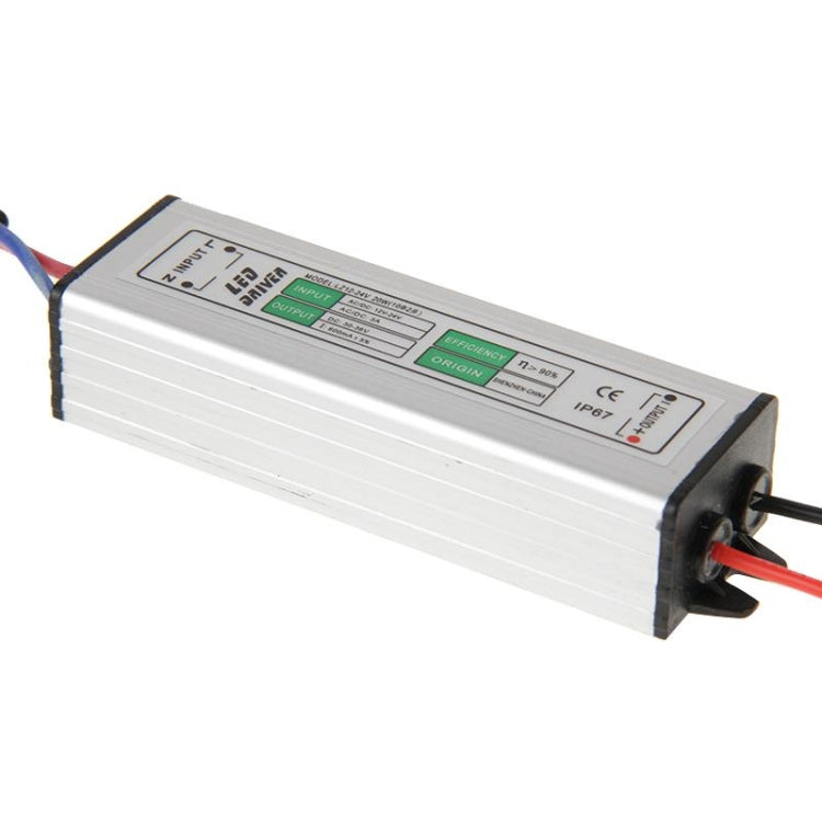 LZ12-24V 20W Waterproof IP67 LED Driver, DC 12-24V