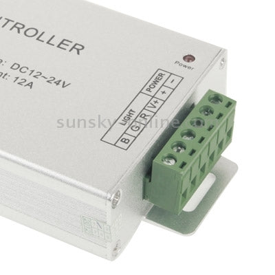 12A RF Audio Controller for RGB LED Strip Remote Controller(Silver)(Silver)