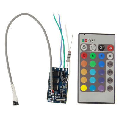 10W RGB LED Controller with Remote Control for Floodlights, DC 10.8V