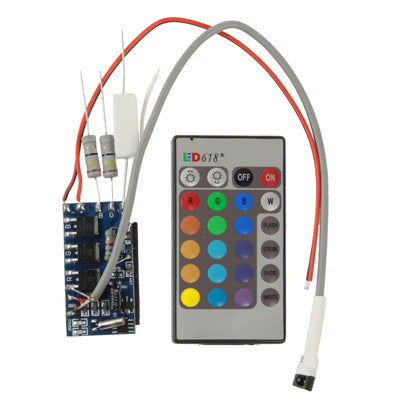 30W RGB LED Controller with Remote Control for Floodlights, DC 36V