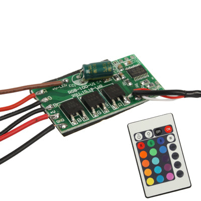 10W RGB LED Controller with Remote Control for Floodlights, DC 12V