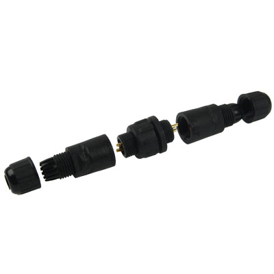 LED IP68 Waterproof Connector, Cable Diameter: 3mm(Black)