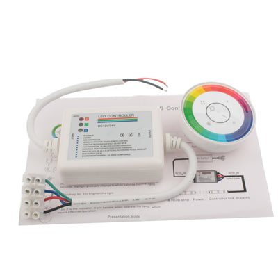 Dome Style Rainbow Touch Panel Wireless Remote Controller Dimmer for RGB LED Strip Light(White)