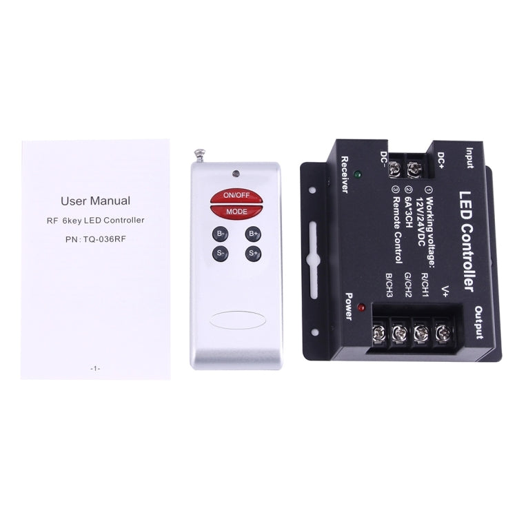 SX-036RF Dimmer LED Controller for LED Strip, DC 12V / 24V
