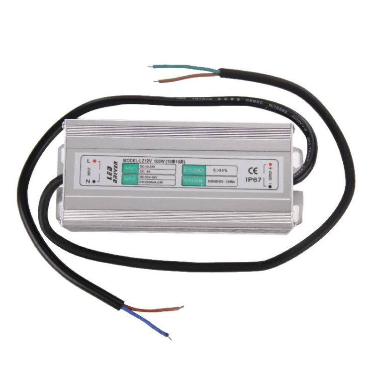 LZ12V 100W High Power Waterproof IP67 LED Driver, DC 12-24V