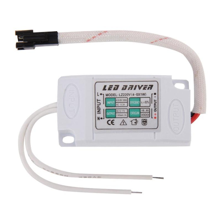 LZ220V (4-5) x 1W Plastic Cover LED Driver, AC 85-265V