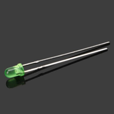 590-635nm 800-1000MCD 3mm LED Lamp (20 Pcs in One Package, the Price is for 20 Pcs)(Green)