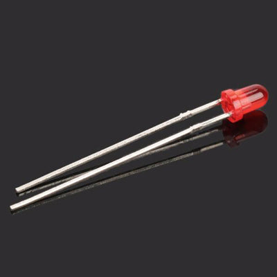 620-625nm 800-1000MCD 3mm LED Lamp (20 Pcs in One Package, the Price is for 20 Pcs)(Red)
