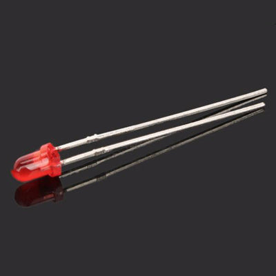 620-625nm 800-1000MCD 3mm LED Lamp (20 Pcs in One Package, the Price is for 20 Pcs)(Red)