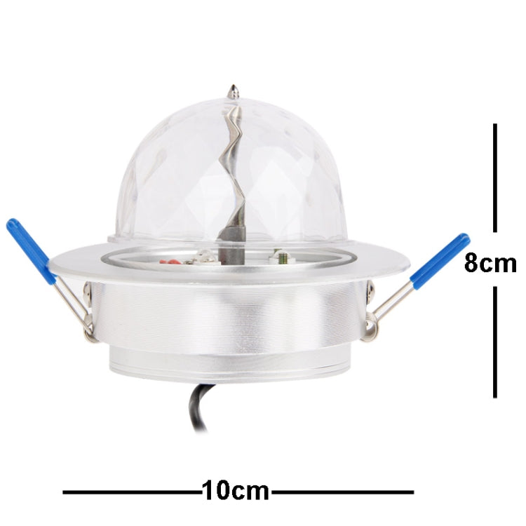 3W Ceiling LED Stage Light Lamp, 3 LED, RGB Light, 360 Degree Rotating, AC 85-260V