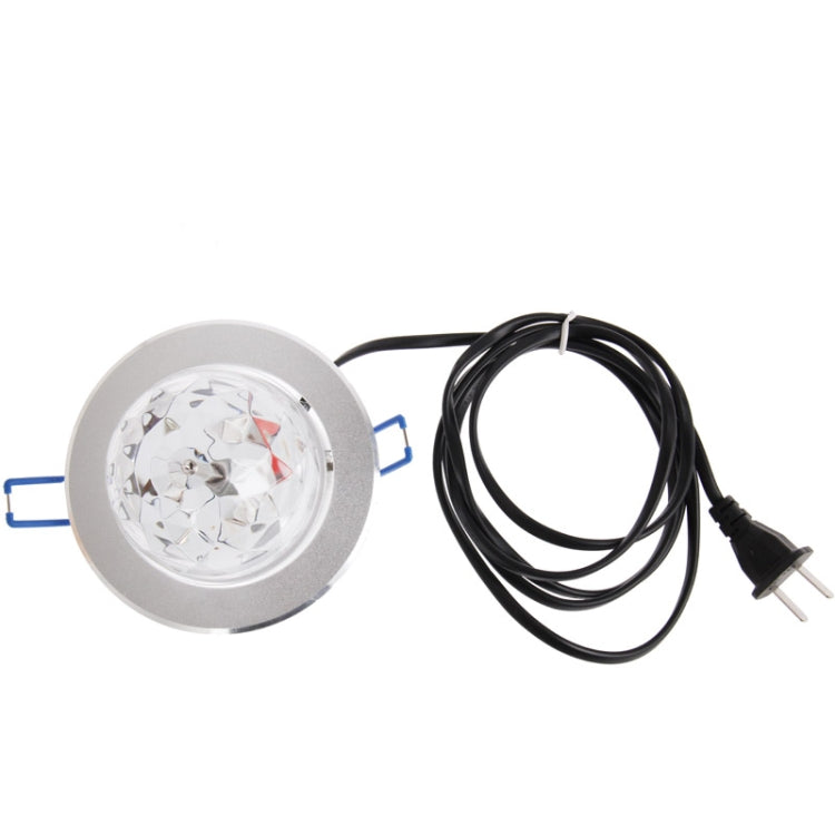 3W Ceiling LED Stage Light Lamp, 3 LED, RGB Light, 360 Degree Rotating, AC 85-260V