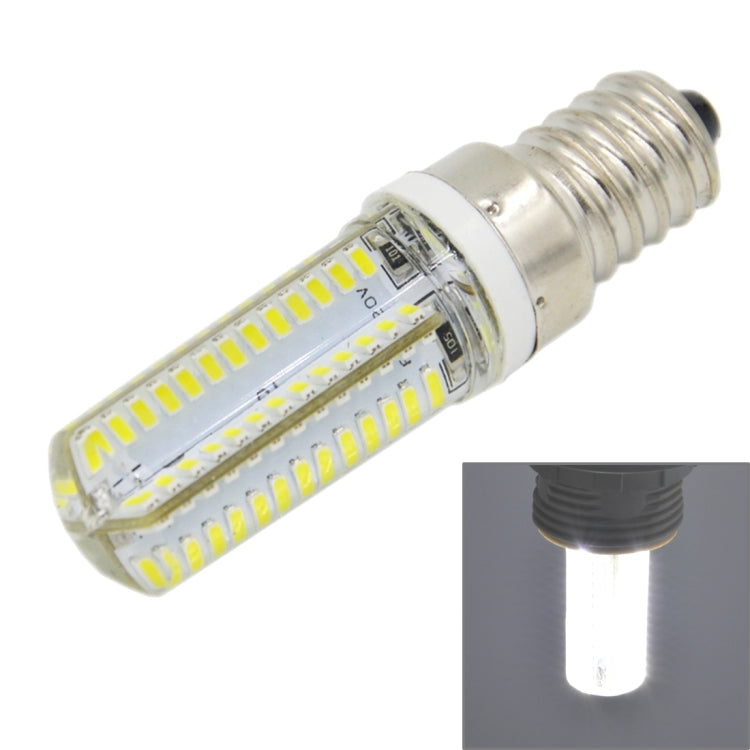E14 5W 400LM 104 LED SMD 3014 Silicone Corn Light Bulb, AC 220V