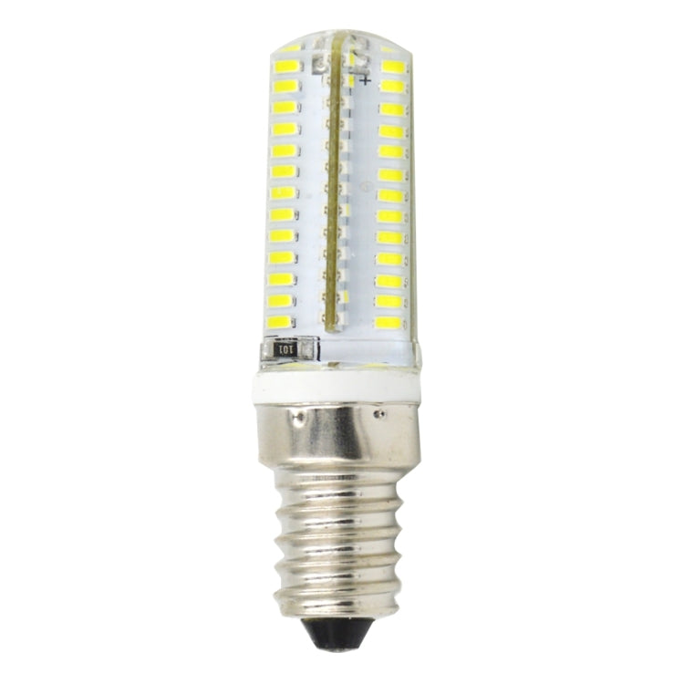E14 5W 400LM 104 LED SMD 3014 Silicone Corn Light Bulb, AC 220V
