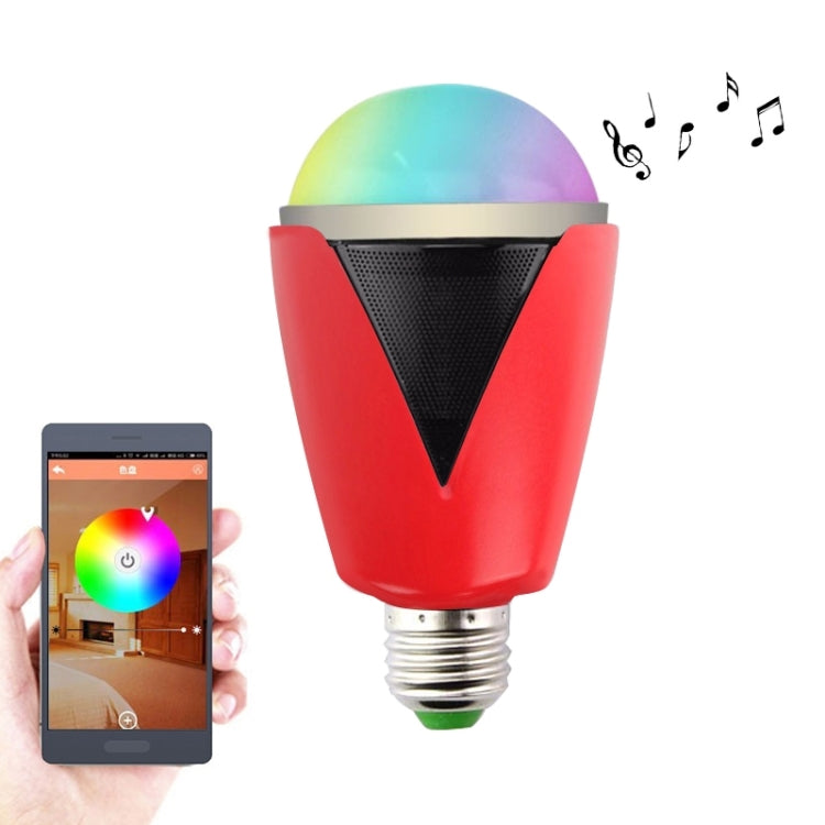 HW02 Bluetooth 4.0 Music Audio Speaker LED Color Bulb Light Lamp, E27