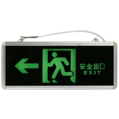LED Fire-fighting Emergency Exit Sign Light, Left Side Exit