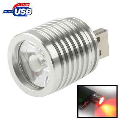 3W USB Red LED Spotlight Bulb, USB Connector
