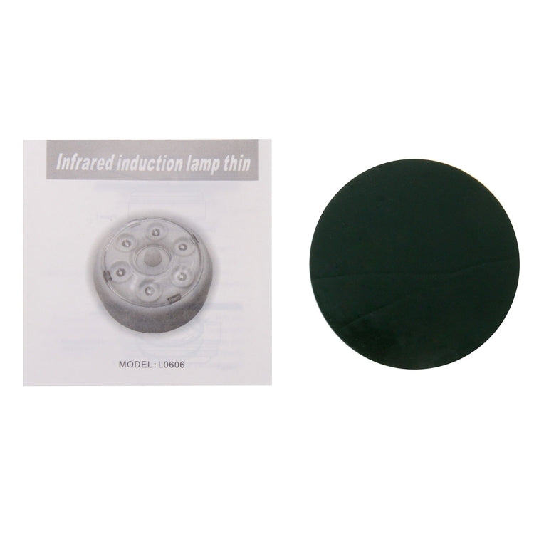 L0606 Infrared Sensor Auto PIR Light Lamp, 6 LED Light for Walkways, Hallways, Stairs, Cabinets