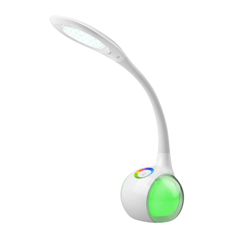 5W USB Charging Multi-function RGB Color 3 Dimmable Levels Night Light, 34 LEDs Changeable LED Table Lamp Eye-protection Touch Control, DC 5V 1A