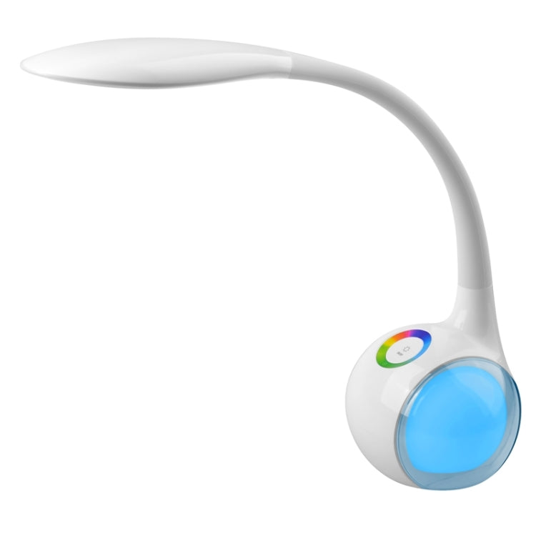 5W USB Charging Multi-function RGB Color 3 Dimmable Levels Night Light, 34 LEDs Changeable LED Table Lamp Eye-protection Touch Control, DC 5V 1A