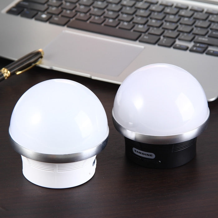 SARDiNE A3 Color Light Mushroom Desk Lamp Multifunctional Wireless Bluetooth Speaker , with Mic & LED Light, Support Hands-free Calls & TF Card & Card Reader Function