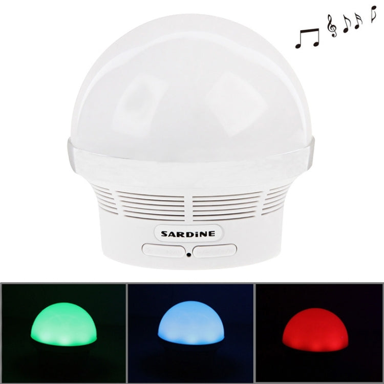 SARDiNE A3 Color Light Mushroom Desk Lamp Multifunctional Wireless Bluetooth Speaker , with Mic & LED Light, Support Hands-free Calls & TF Card & Card Reader Function