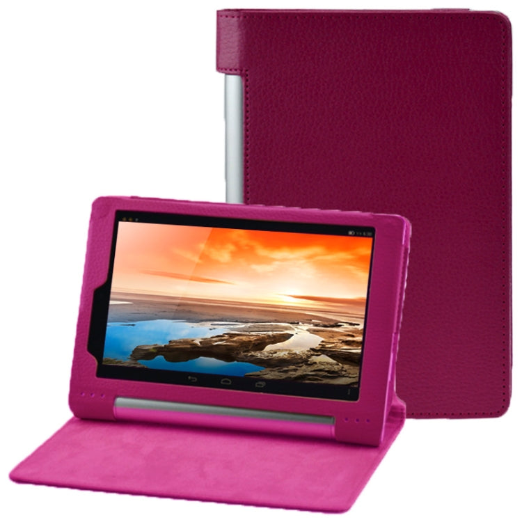 Litchi Texture Leather Case with Holder for Lenovo Yoga Tablet 8 / B6000