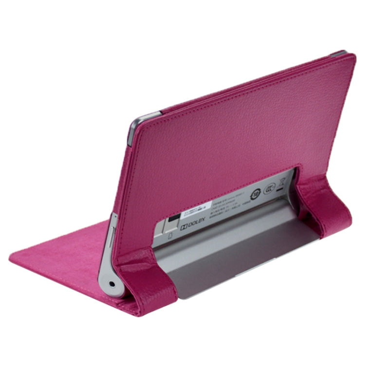 Litchi Texture Leather Case with Holder for Lenovo Yoga Tablet 8 / B6000