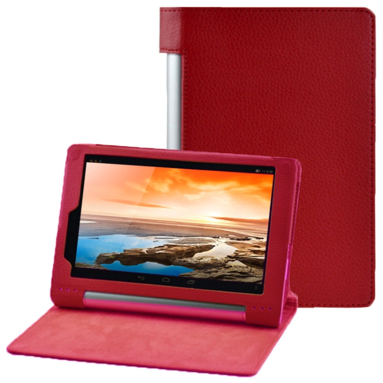 Litchi Texture Leather Case with Holder for Lenovo Yoga Tablet 8 / B6000