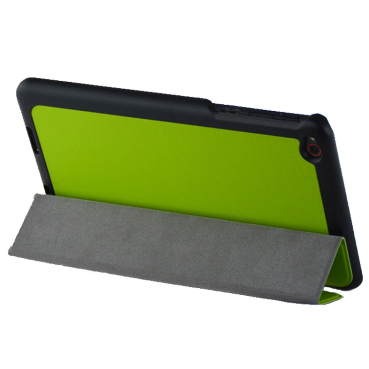 3-folding Custer Texture Voltage Flip Leather Case with Holder for Think Pad 8