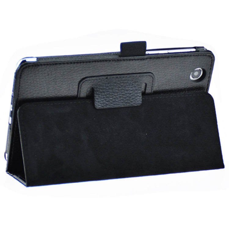Litchi Texture Leather Case with Holder for Lenovo S5000