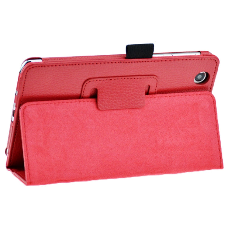 Litchi Texture Leather Case with Holder for Lenovo S5000