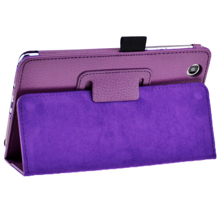 Litchi Texture Leather Case with Holder for Lenovo S5000