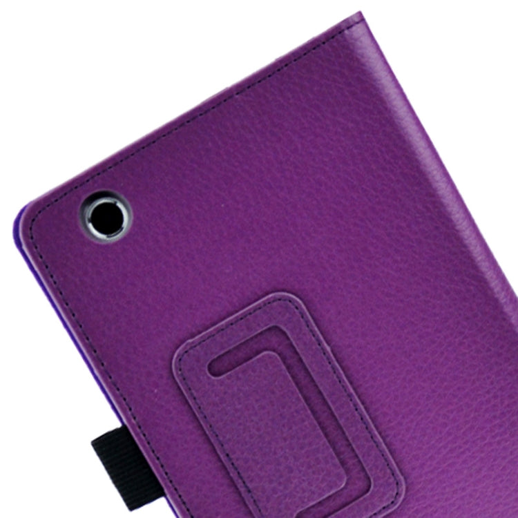 Litchi Texture Leather Case with Holder for Lenovo S5000