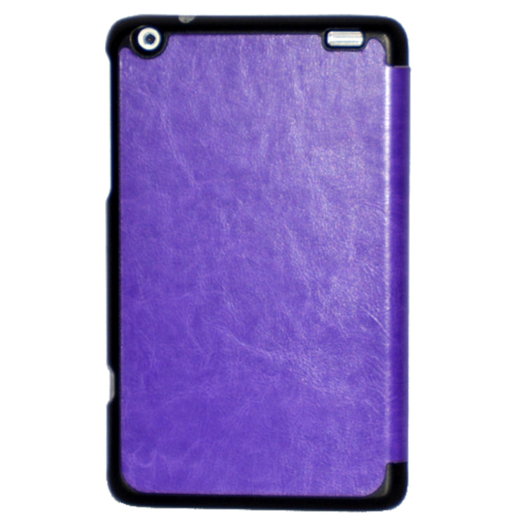 3-folding Crazy Horse Texture Flip Leather Case with Holder for Lenovo Miix 2-8