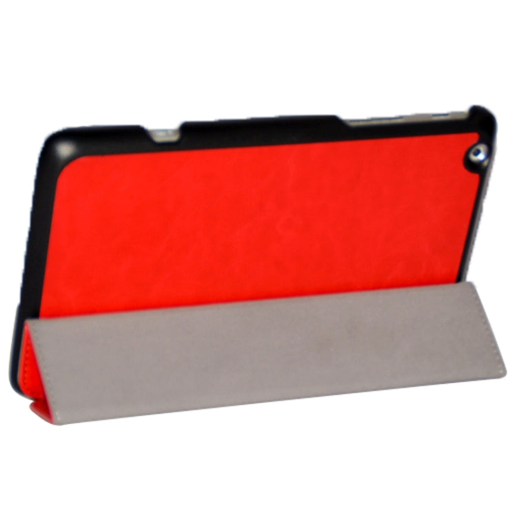 3-folding Crazy Horse Texture Flip Leather Case with Holder for Lenovo Miix 2-8