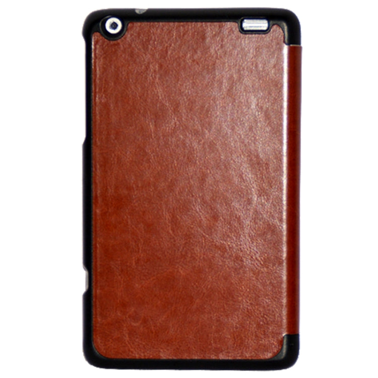 3-folding Crazy Horse Texture Flip Leather Case with Holder for Lenovo Miix 2-8