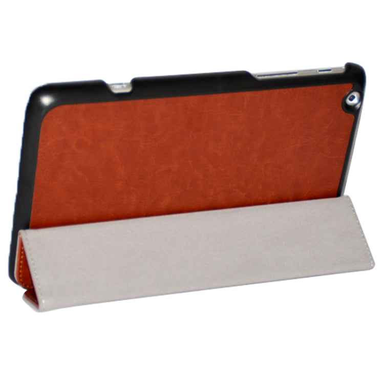 3-folding Crazy Horse Texture Flip Leather Case with Holder for Lenovo Miix 2-8