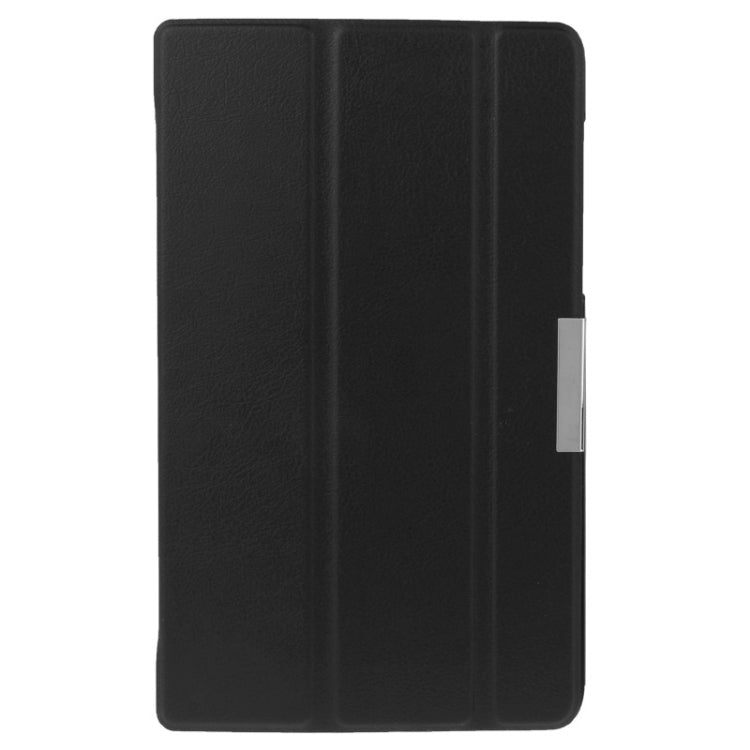 3-folding Custer Texture Magnetic Leather Case with Holder for Lenovo Tab S8-50