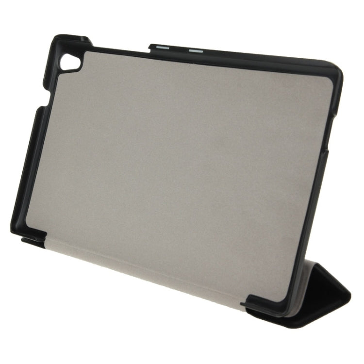 3-folding Custer Texture Magnetic Leather Case with Holder for Lenovo Tab S8-50