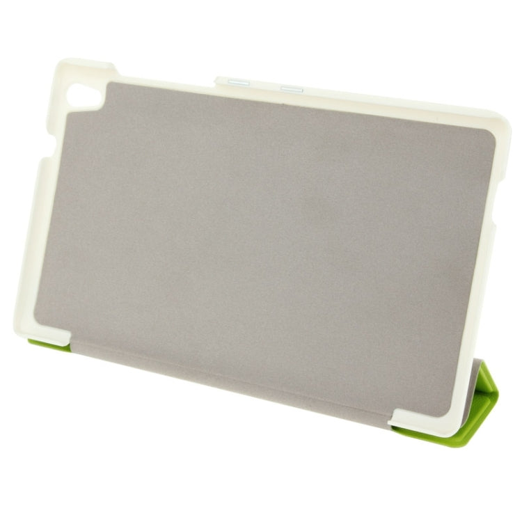 3-folding Custer Texture Magnetic Leather Case with Holder for Lenovo Tab S8-50