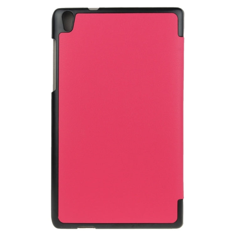 3-folding Custer Texture Magnetic Leather Case with Holder for Lenovo Tab S8-50