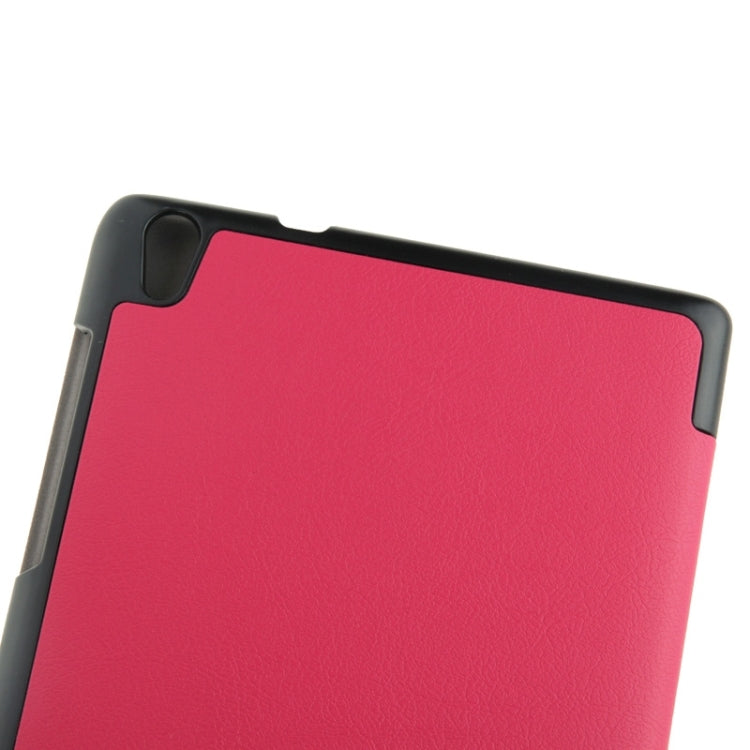 3-folding Custer Texture Magnetic Leather Case with Holder for Lenovo Tab S8-50